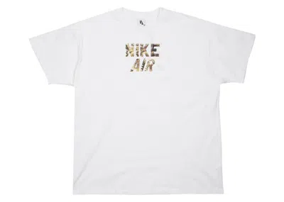 Pre-owned Nike Men's  Af1 Air Force 1 Rattlesnake T-shirt In White