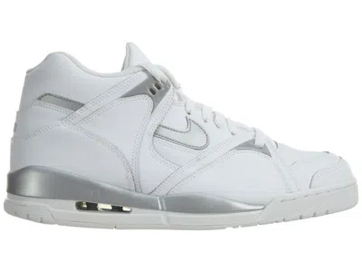 Pre-owned Nike Men's  Air Bound 2sneakers In White/metallic Silver