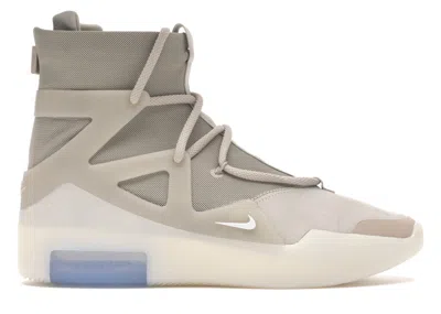 Pre-owned Nike Men's  Air Fear Of God 1 Oatmeal Sneakers In Color/string