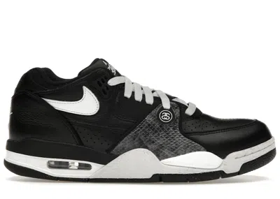 Pre-owned Nike Men's  Air Flight '89 Low Sp Stussy Sneakers In Black/white