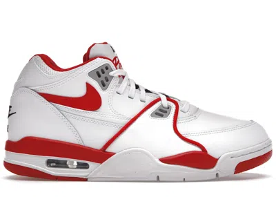 Pre-owned Nike Men's  Air Flight '89 Sneakers In White/university Red In Multi
