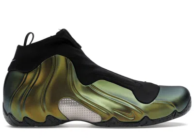 Pre-owned Nike Men's  Air Flightposite (2024) Sneakers In Metallic Gold/black/metallic Silver In Multi