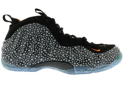 Pre-owned Nike Men's  Air Foamposite One Safari Sneakers In Anthracite/total Orange/black