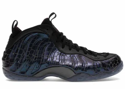 Pre-owned Nike Men's  Air Foamposite One Tekken 8 Kazuya Mishima Sneakers In Armory Navy Blue/metallic Dark Gre