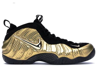 Pre-owned Nike Men's  Air Foamposite Pro Sneakers In Metallic Gold/black In Multi