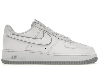 Pre-owned Nike Men's  Air Force 1 '07 Low Sole Sneakers In White/wolf Grey