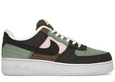 Pre-owned Nike Men's  Air Force 1 '07 Lx Low Toasty Sneakers In Oil Green/medium Olive/brown Kelp
