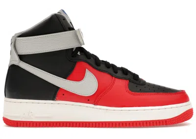 Pre-owned Nike Men's  Air Force 1 High '07 Lv8 Nba 75th Anniversary Sneakers In Black/chile Red/sail In Multi
