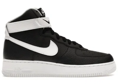 Pre-owned Nike Men's  Air Force 1 High '07 Sneakers In Black/white