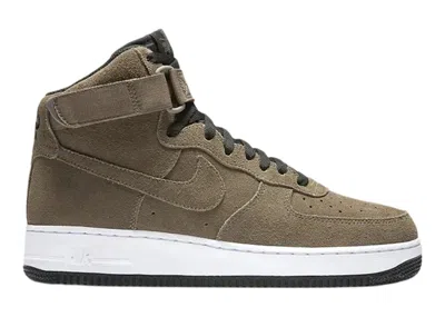 Pre-owned Nike Men's  Air Force 1 High '07 Sneakers In Dark Mushroom/white