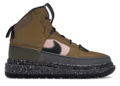 Pre-owned Nike Men's  Air Force 1 High Boot Nn Sneakers In Brown Kelp/medium Olive/pink Glaze In Multi