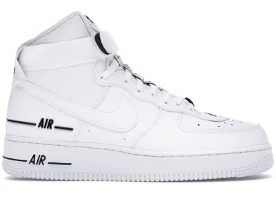 Pre-owned Nike Men's  Air Force 1 High Dual Air Sneakers In White/black In Multi