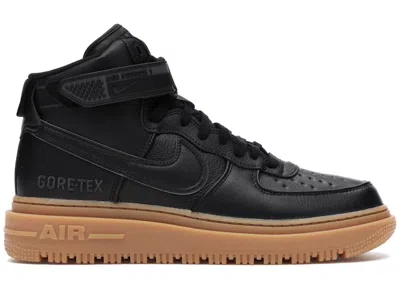 Pre-owned Nike Men's  Air Force 1 High Goretex Boot Sneakers In Black/anthracite/gum Medium Brown