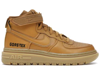 Pre-owned Nike Men's  Air Force 1 High Goretex Boot Sneakers In Flax/wheat