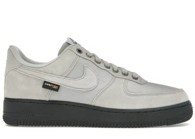 Pre-owned Nike Men's  Air Force 1 Low '07 Cordura Iron Ore Sneakers In Light Iron Ore/black/smoke Grey In Multi