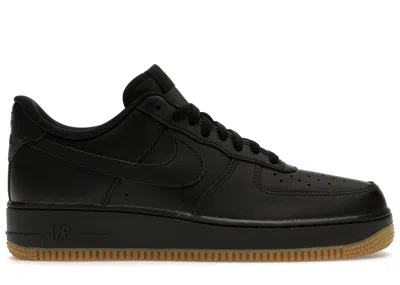 Pre-owned Nike Men's  Air Force 1 Low '07 Gum (2022) Sneakers In Black/gum Light Brown In Multi