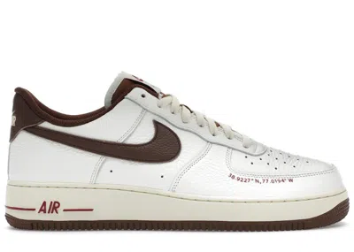 Pre-owned Nike Men's  Air Force 1 Low '07 Howard University Yardrunners Sneakers In Sail/bison/dragon Red In Multi