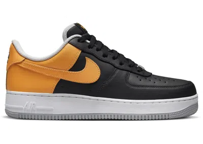 Pre-owned Nike Men's  Air Force 1 Low '07 Light Smoke Grey Sneakers In Black/kumquat/white In Multi
