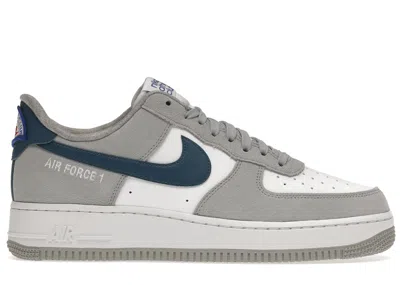 Pre-owned Nike Men's  Air Force 1 Low '07 Lv8 Athletic Club Blue Sneakers In Light Smoke Grey/marina/white
