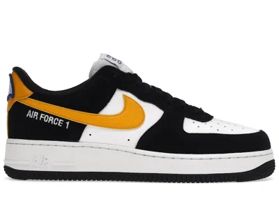 Pre-owned Nike Men's  Air Force 1 Low '07 Lv8 Athletic Club Sneakers In Black/white/university Gold In Multi