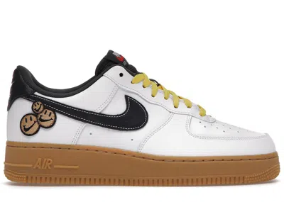 Pre-owned Nike Men's  Air Force 1 Low '07 Lv8 Go The Extra Smile Sneakers In White/black/tour Yellow