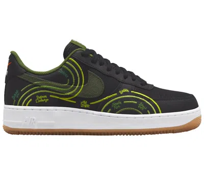Pre-owned Nike Men's  Air Force 1 Low '07 Lv8 Ny Vs Ny Sneakers In Black/treeline/white