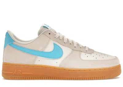 Pre-owned Nike Men's  Air Force 1 Low '07 Lv8 Sneakers In Phantom/baltic Blue/gum Yellow In Multi