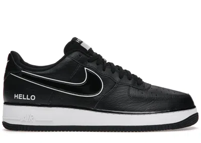Pre-owned Nike Men's  Air Force 1 Low '07 Lx Hello Sneakers In Black/white