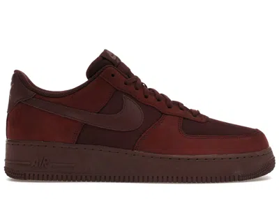 Pre-owned Nike Men's  Air Force 1 Low '07 Sneakers In Burgundy Crush/plum Eclipse In Multi