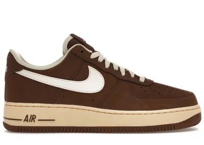 Pre-owned Nike Men's  Air Force 1 Low '07 Sneakers In Cacao Wow/coconut Milk/vintage Green In Multi