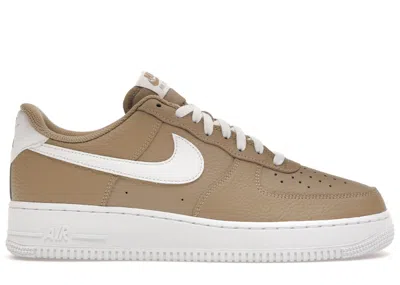 Pre-owned Nike Men's  Air Force 1 Low '07 Sneakers In Khaki/white In Multi