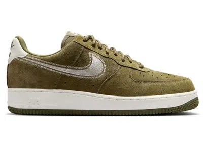Pre-owned Nike Men's  Air Force 1 Low '07 Sneakers In Medium Olive/sail In Multi