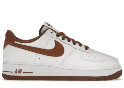 Pre-owned Nike Men's  Air Force 1 Low '07 Sneakers In White/pecan In Multi