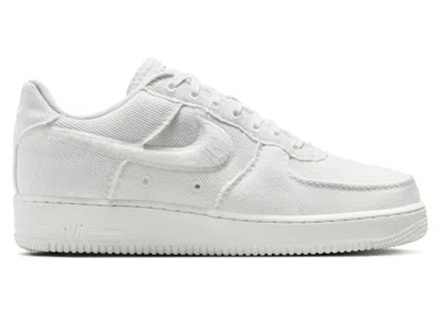 Pre-owned Nike Men's  Air Force 1 Low Canvas Sneakers In Summit White/light Orewood Brown In Multi