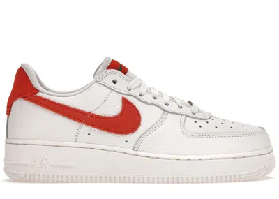 Pre-owned Nike Men's  Air Force 1 Low Craft Sneakers In White/mantra Orange In Multi