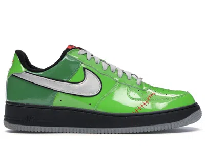 Pre-owned Nike Men's  Air Force 1 Low Frankenstein Sneakers In Green Bean/met Silver/grss