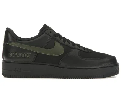 Pre-owned Nike Men's  Air Force 1 Low Goretex Sneakers In Black/cargo Khaki In Multi