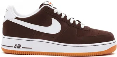 Pre-owned Nike Men's  Air Force 1 Low Gum Sneakers In Baroque Brown/white/gum Medium Brown