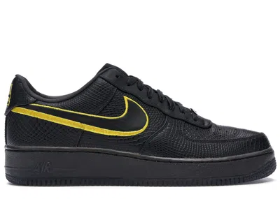 Pre-owned Nike Men's  Air Force 1 Low Kobe Mamba Sneakers In Black/university Gold In Multi