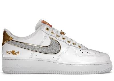 Pre-owned Nike Men's  Air Force 1 Low Nola Sneakers In White
