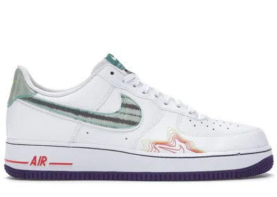Pre-owned Nike Men's  Air Force 1 Low Pregame Pack Music De'aaron Fox And Brittney Griner Sneakers In White/gre In Multi