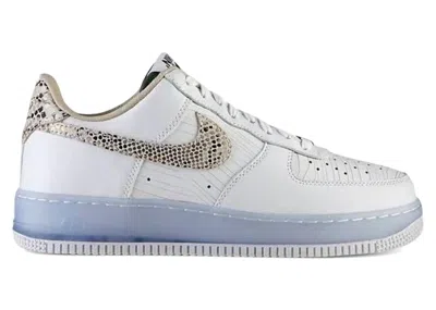 Pre-owned Nike Men's  Air Force 1 Low Prm Cmft Qs Brazil Sneakers In White