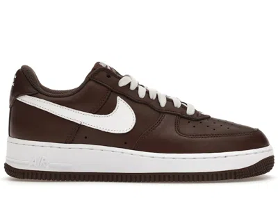 Pre-owned Nike Men's  Air Force 1 Low Retro Of The Month Sneakers In Chocolate/white