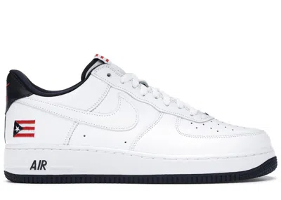 Pre-owned Nike Men's  Air Force 1 Low Retro Puerto Rico (2020) Sneakers In True White/obsidian