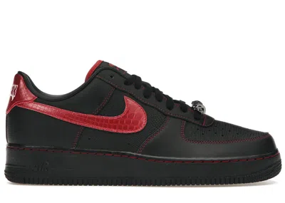 Pre-owned Nike Men's  Air Force 1 Low Rtfkt Clone X Demon (edition Of 953) Sneakers In Black/university Red In Multi