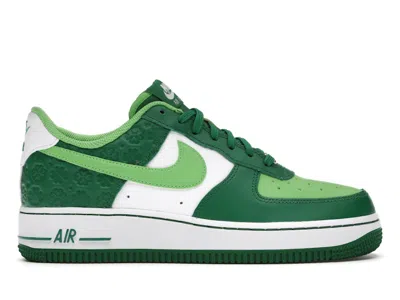 Pre-owned Nike Men's  Air Force 1 Low Shamrock St Patrick's Day (2021) Sneakers In White/green In Multi