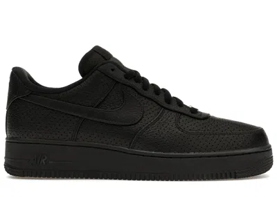 Pre-owned Nike Men's  Air Force 1 Low Sp Triple Perforated Sneakers In Black/game Royal In Multi