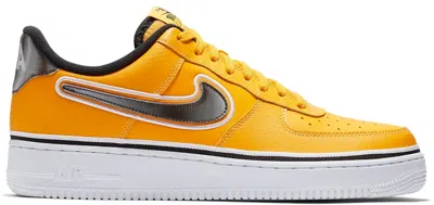 Pre-owned Nike Men's  Air Force 1 Low Sport Nba Sneakers In University Gold/black/white