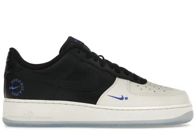 Pre-owned Nike Men's  Air Force 1 Low Tinaj Sneakers In Black/sail