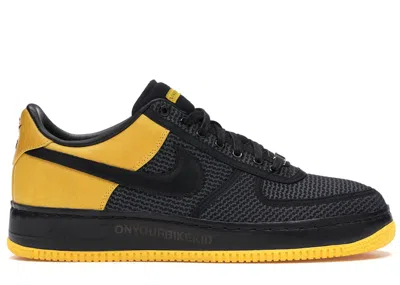 Pre-owned Nike Men's  Air Force 1 Low Undefeated Livestrong Sneakers In Varsity Maize/black/anthracite In Multi
